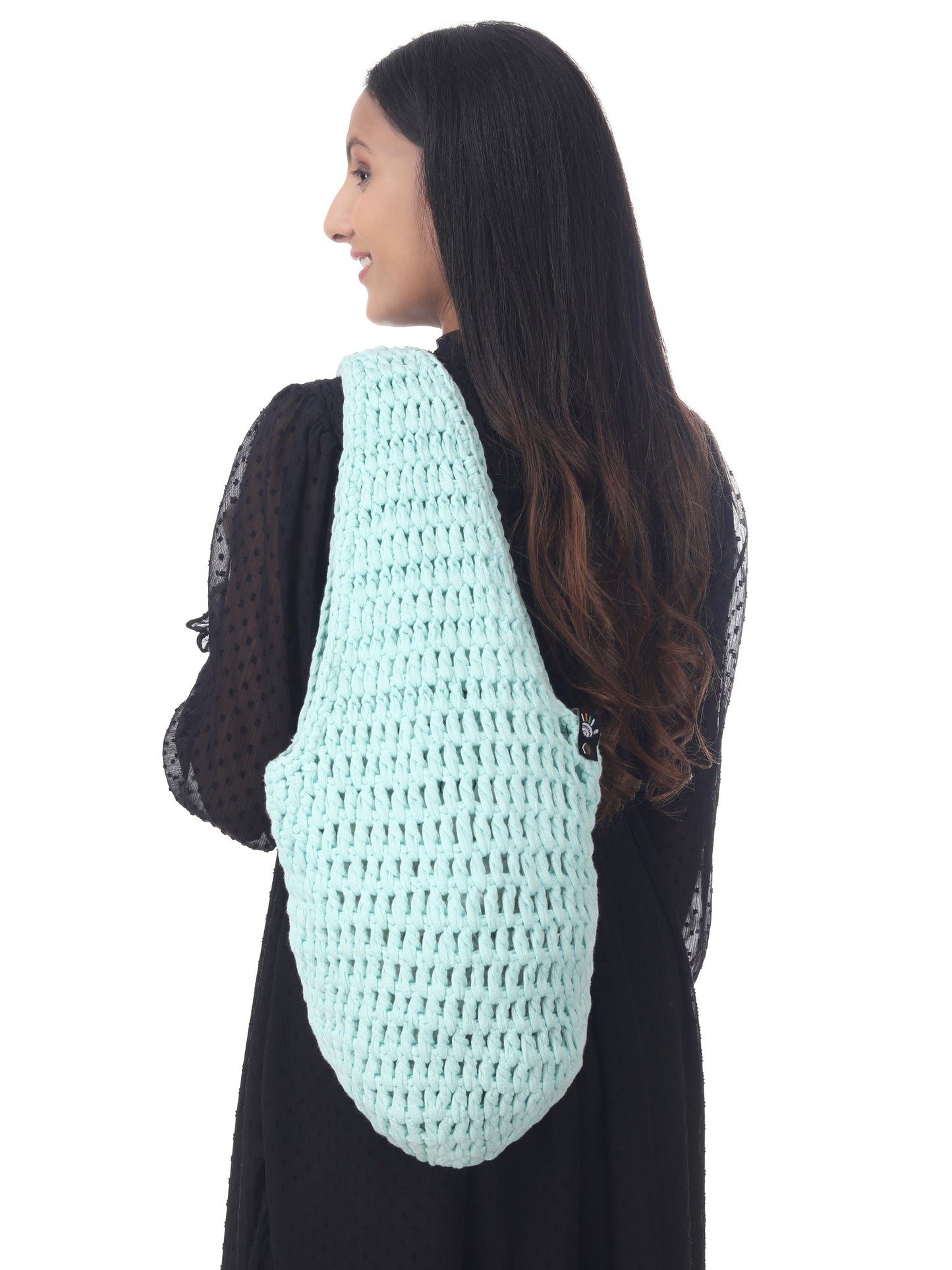 Azure Crochet Beach Tote Happy Cultures