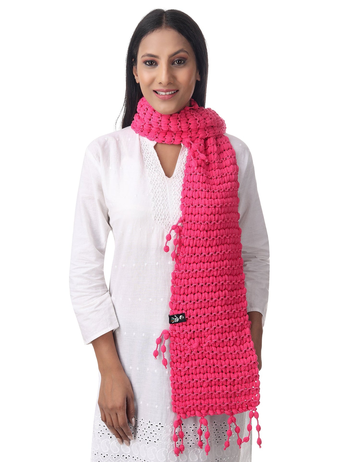 Blush Fire Crochet Scarf Happy Cultures