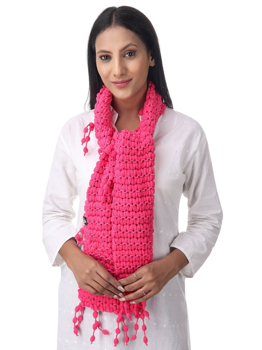 Blush Fire Crochet Scarf Happy Cultures