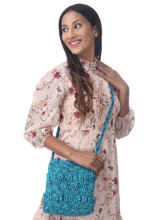 Cerulean Multi Colour Crossbody Bag Happy Cultures