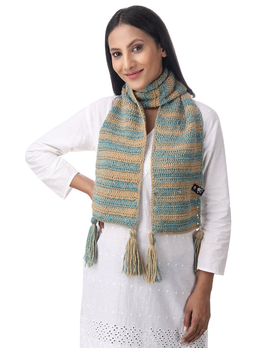 Coastal Breeze Crochet Scarf Happy Cultures