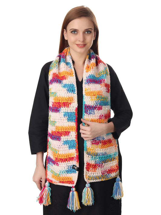 Colorburst Crochet Scarf Happy Cultures
