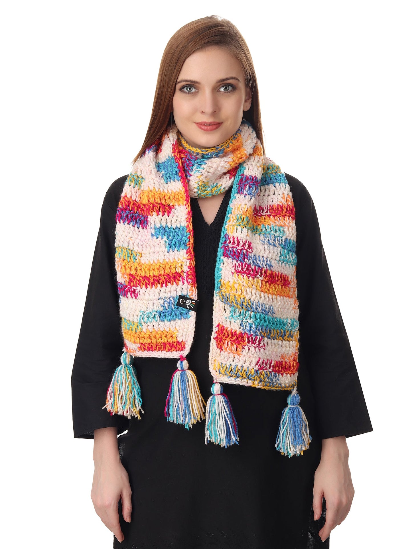 Colorburst Crochet Scarf Happy Cultures