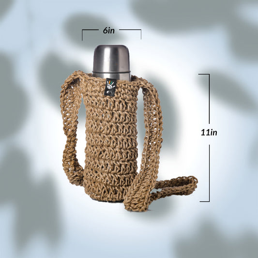 Eco Chic Jute Bottle Holder Happy Cultures