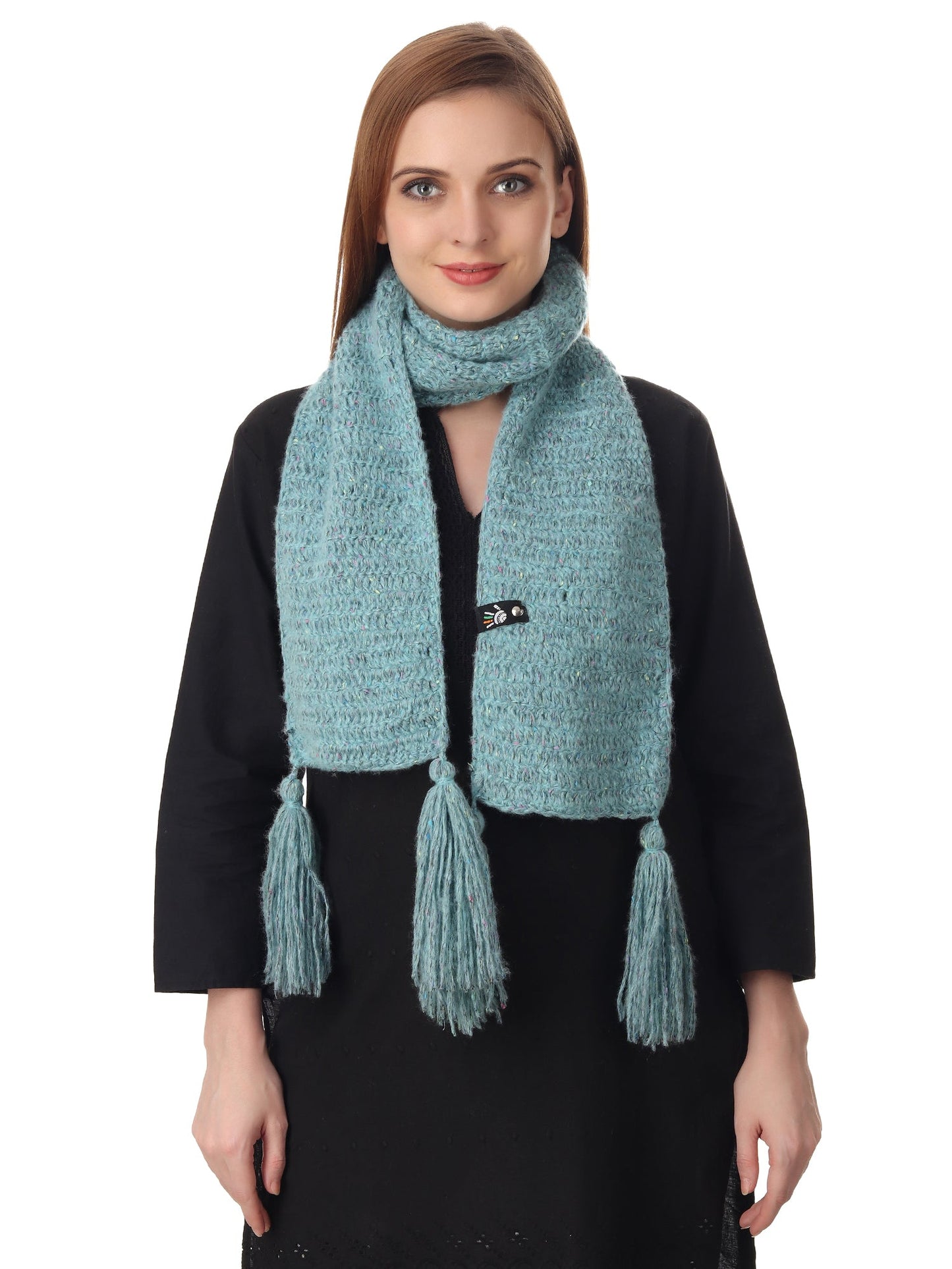 Graceful Turquoise Crochet Scarf Happy Cultures