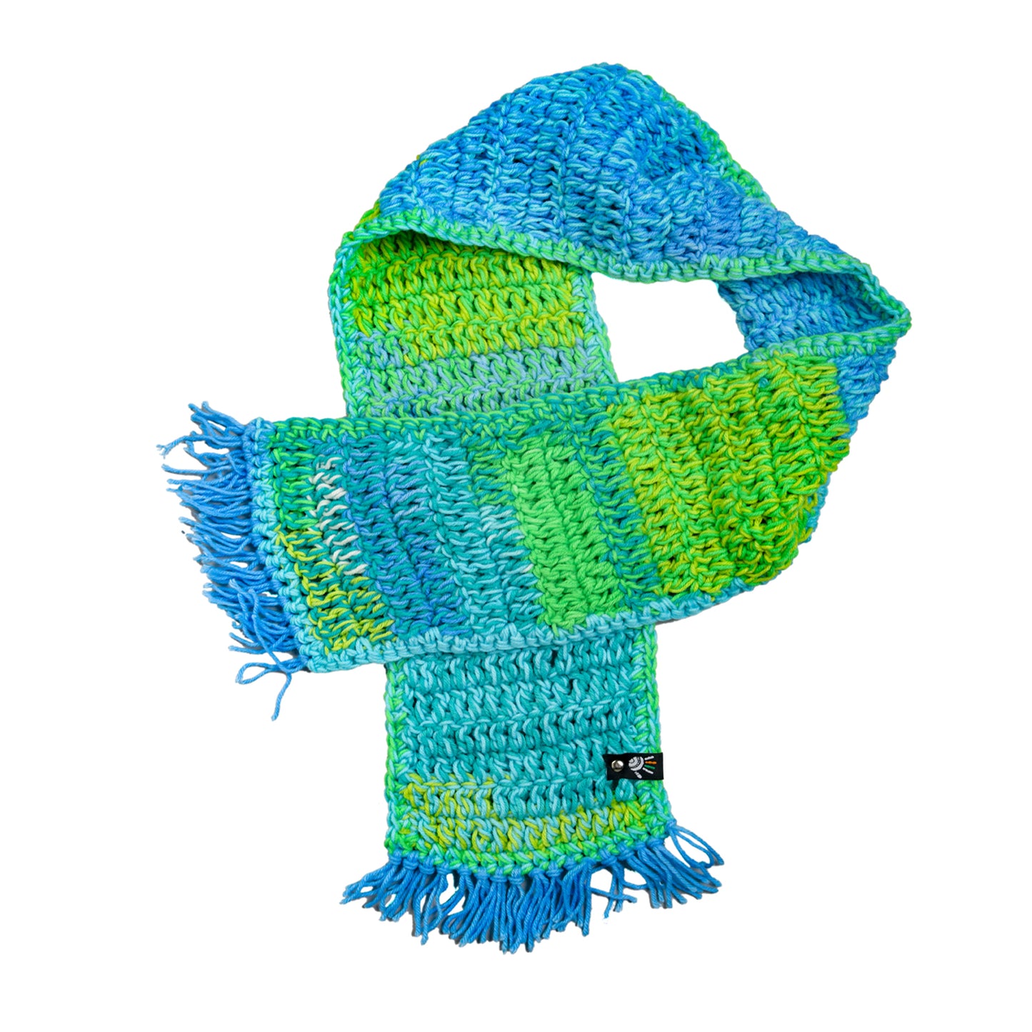 Fresh Green Crochet Scarf