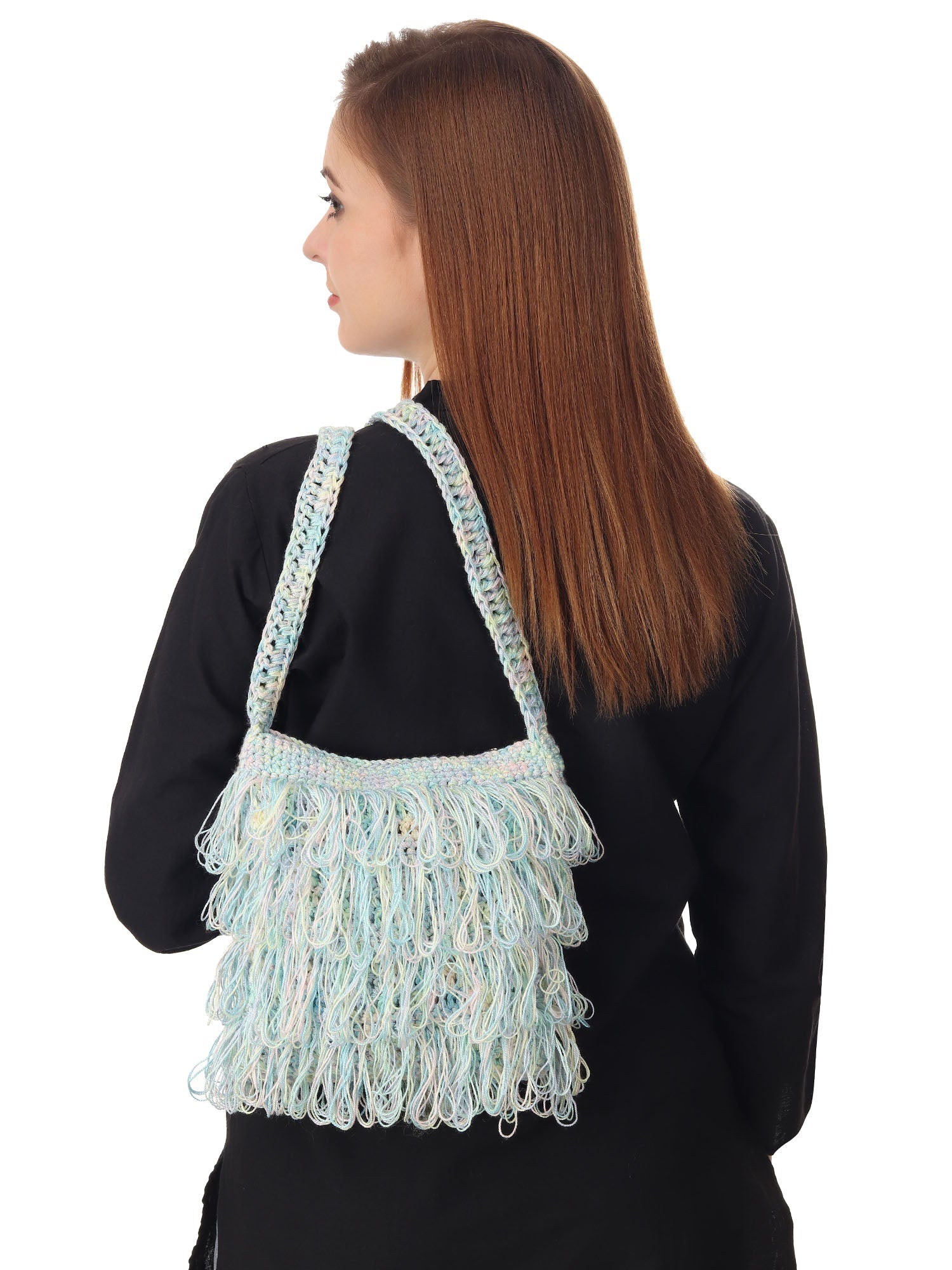 Pastel Rainbow Frilled Crochet Satchel Happy Cultures