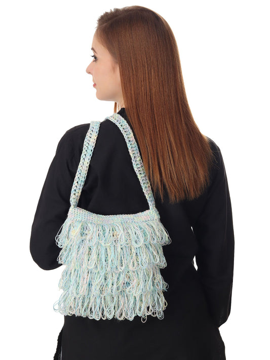 Pastel Rainbow Frilled Crochet Satchel Happy Cultures
