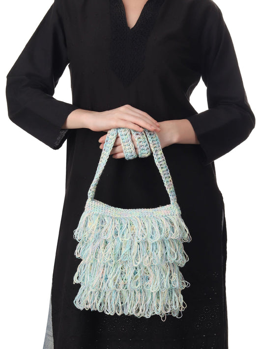 Pastel Rainbow Frilled Crochet Satchel Happy Cultures