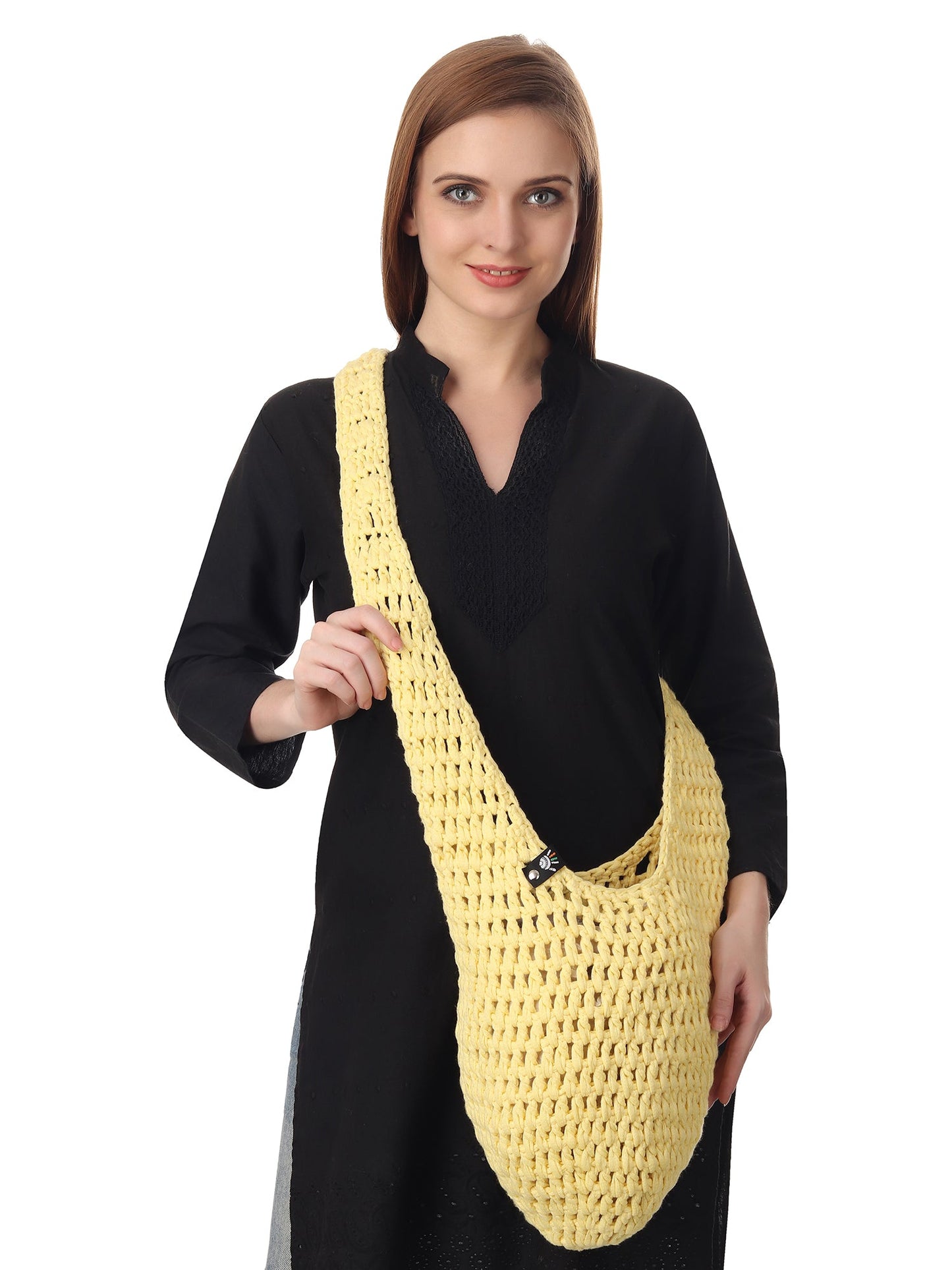 Sunny Yellow Crochet Beach Tote Happy Cultures