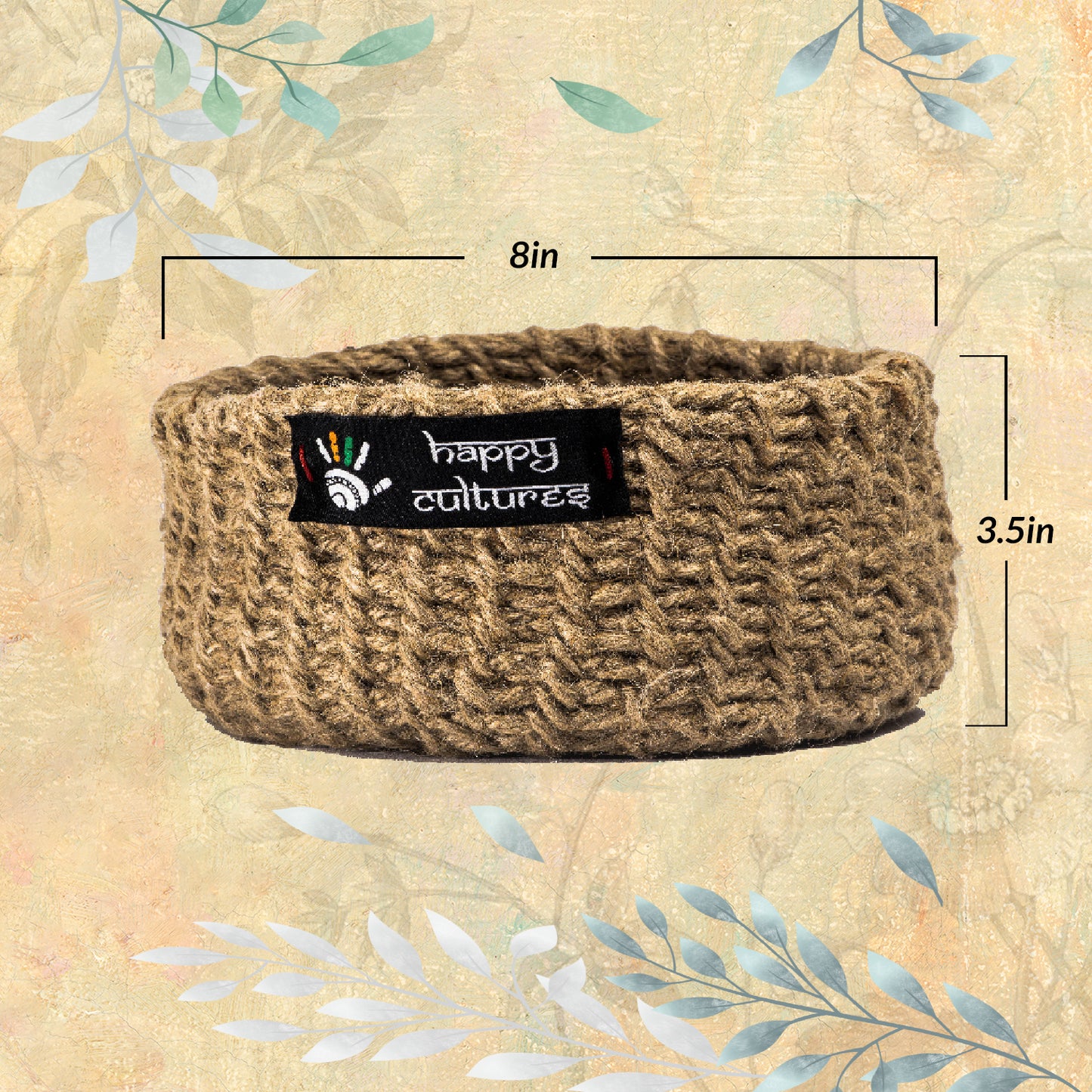 Happy Cultures 'Basic' Jute Braided Basket