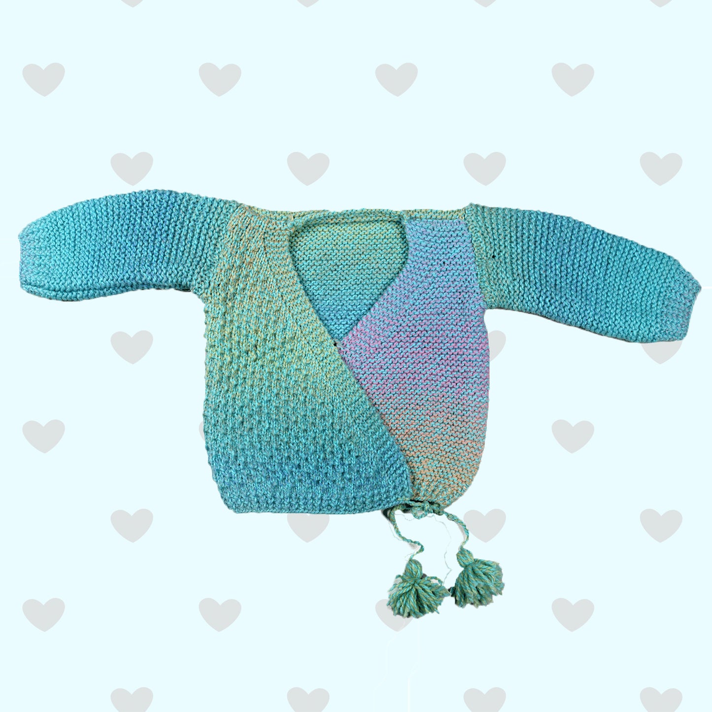 Gradient Blue Kimono Sweater