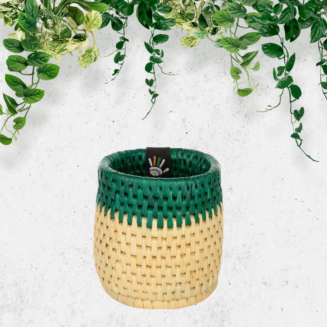 Happy Cultures 'Green' Moonj Pen Stand