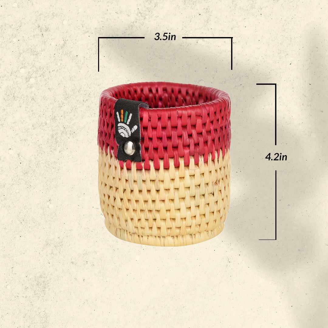 Happy Cultures 'Red' Moonj Pen Stand