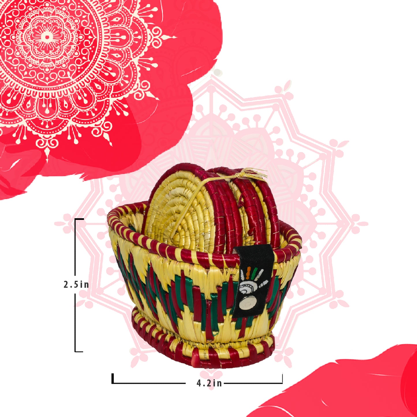 Knitwave Grass Fiber Coaster - Happy Cultures