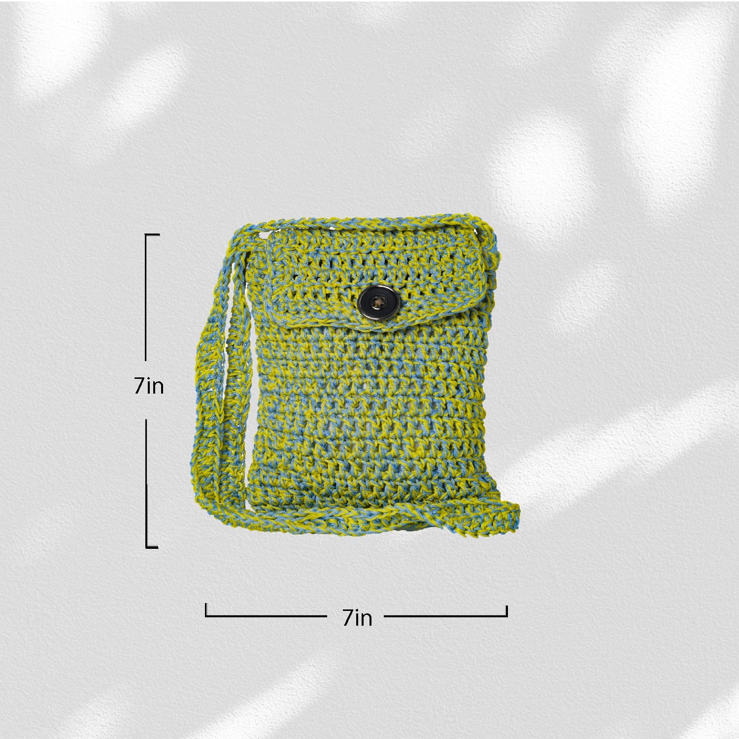 Canary Blue Crochet Sling Bag Happy Cultures