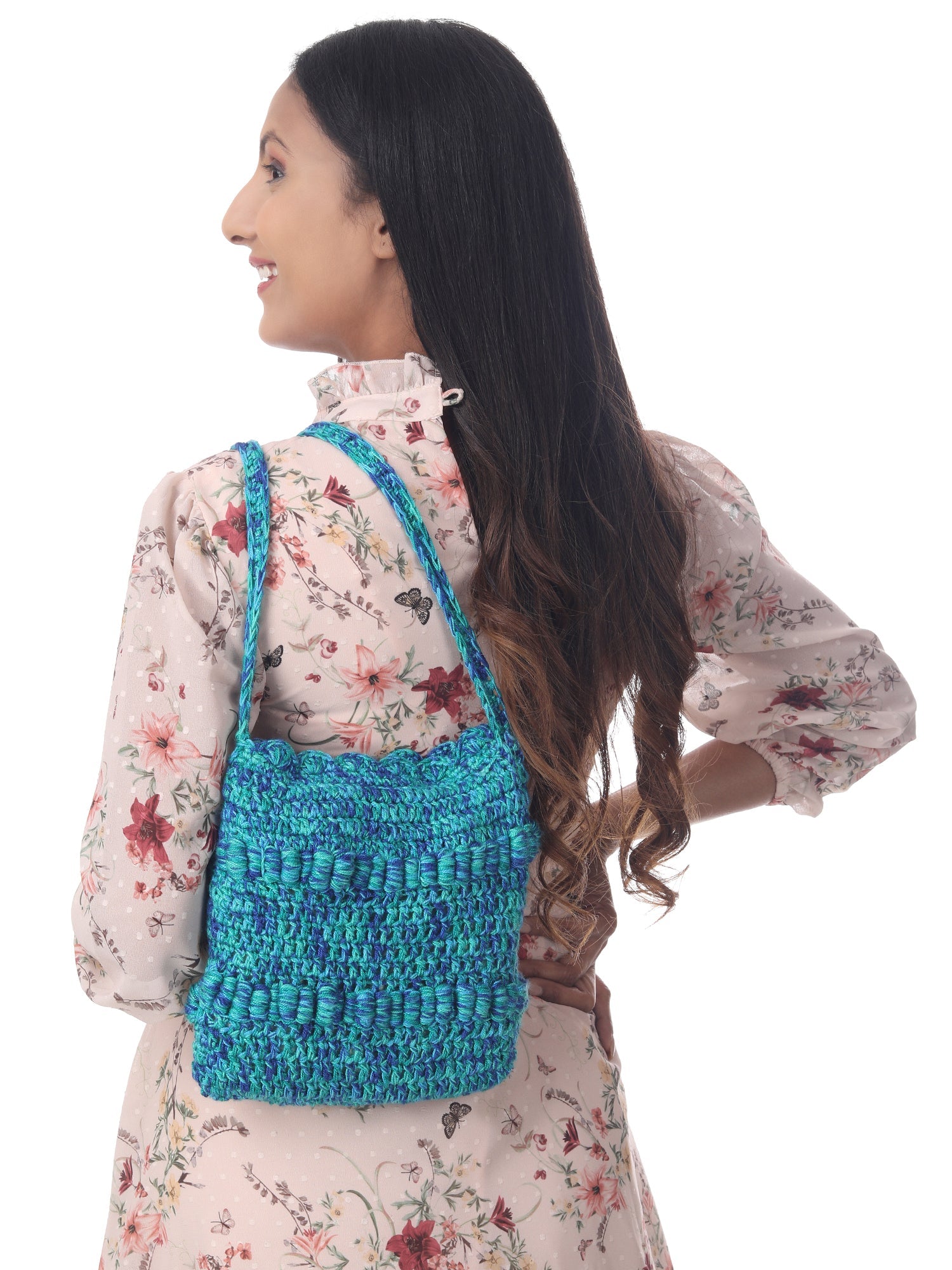 Cerulean Multi Colour Crossbody Bag Happy Cultures