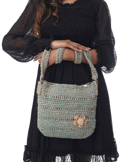 Cobalt Jute Market Bag Happy Cultures