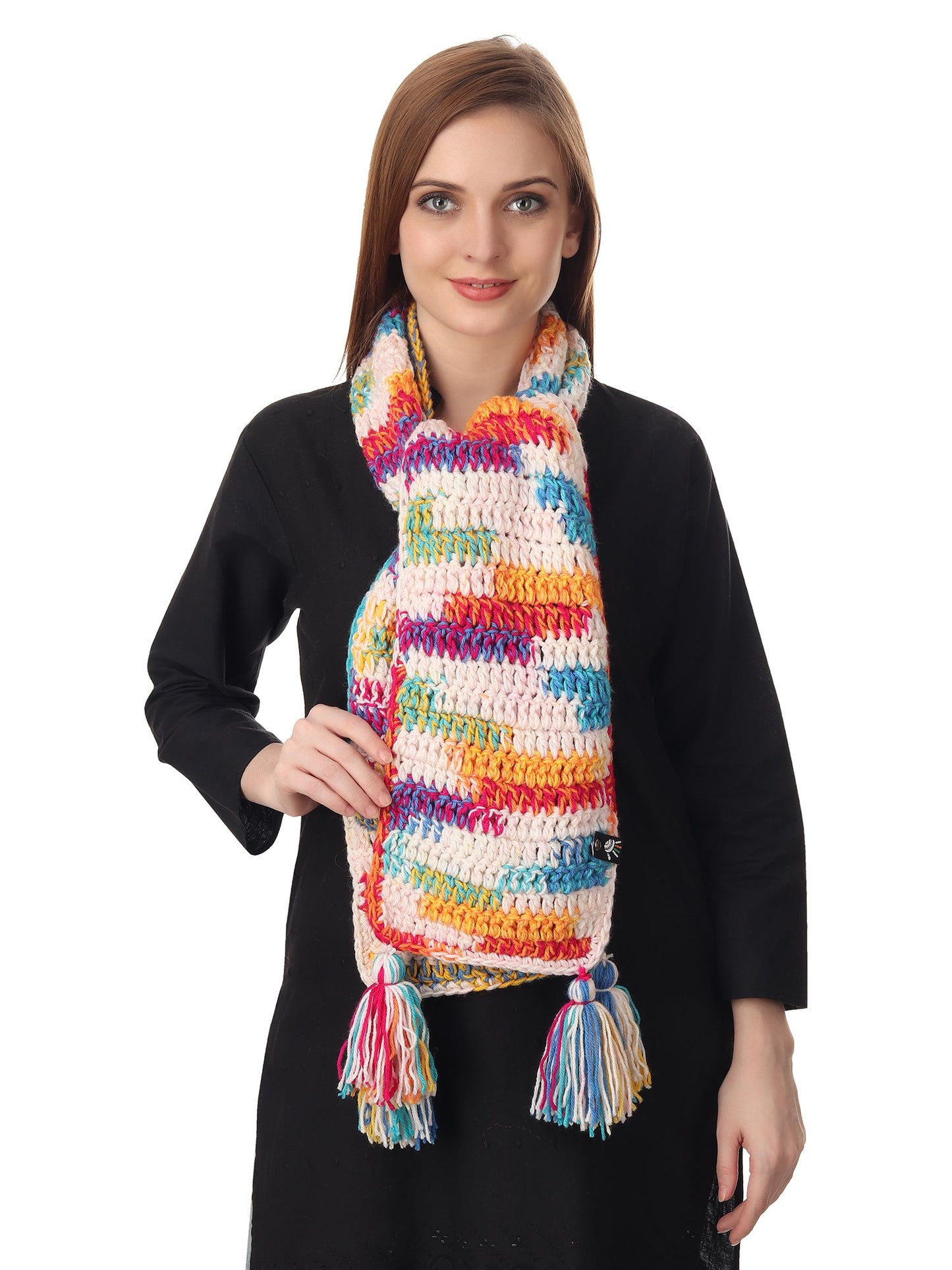 Colorburst Crochet Scarf Happy Cultures