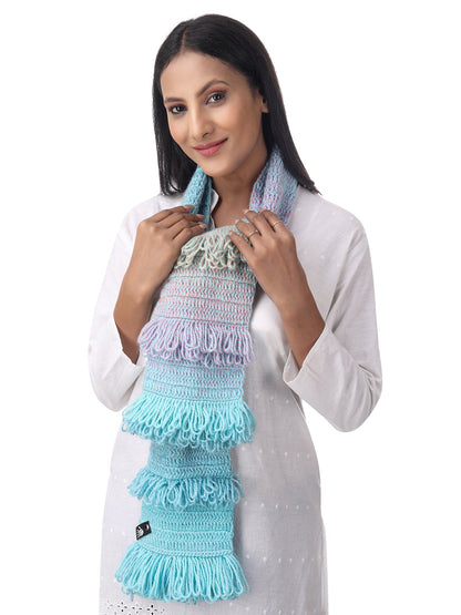 Dynamic Hues Frilled Scarf Happy Cultures
