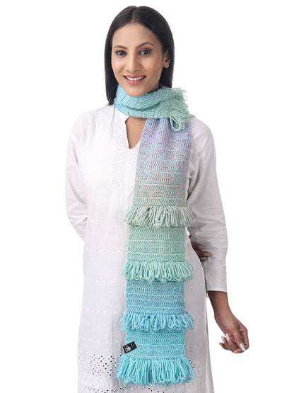 Dynamic Hues Frilled Scarf Happy Cultures