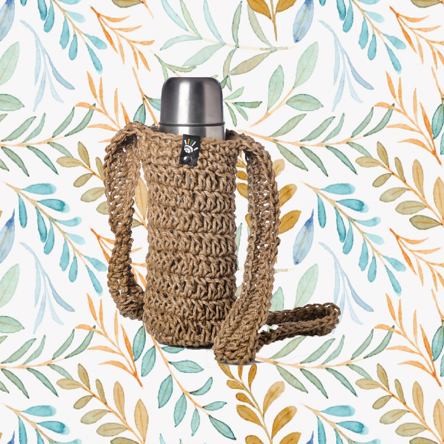 Eco Chic Jute Bottle Holder Happy Cultures