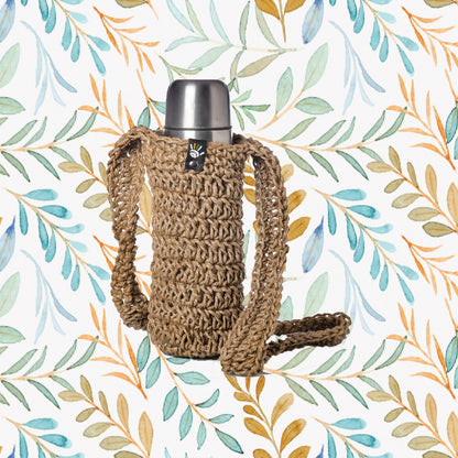Eco Chic Jute Bottle Holder Happy Cultures