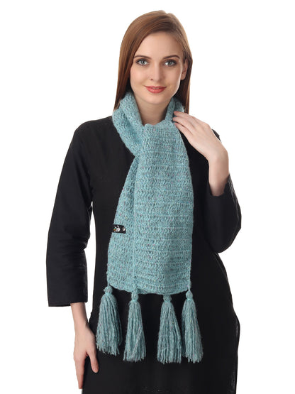 Graceful Turquoise Crochet Scarf Happy Cultures