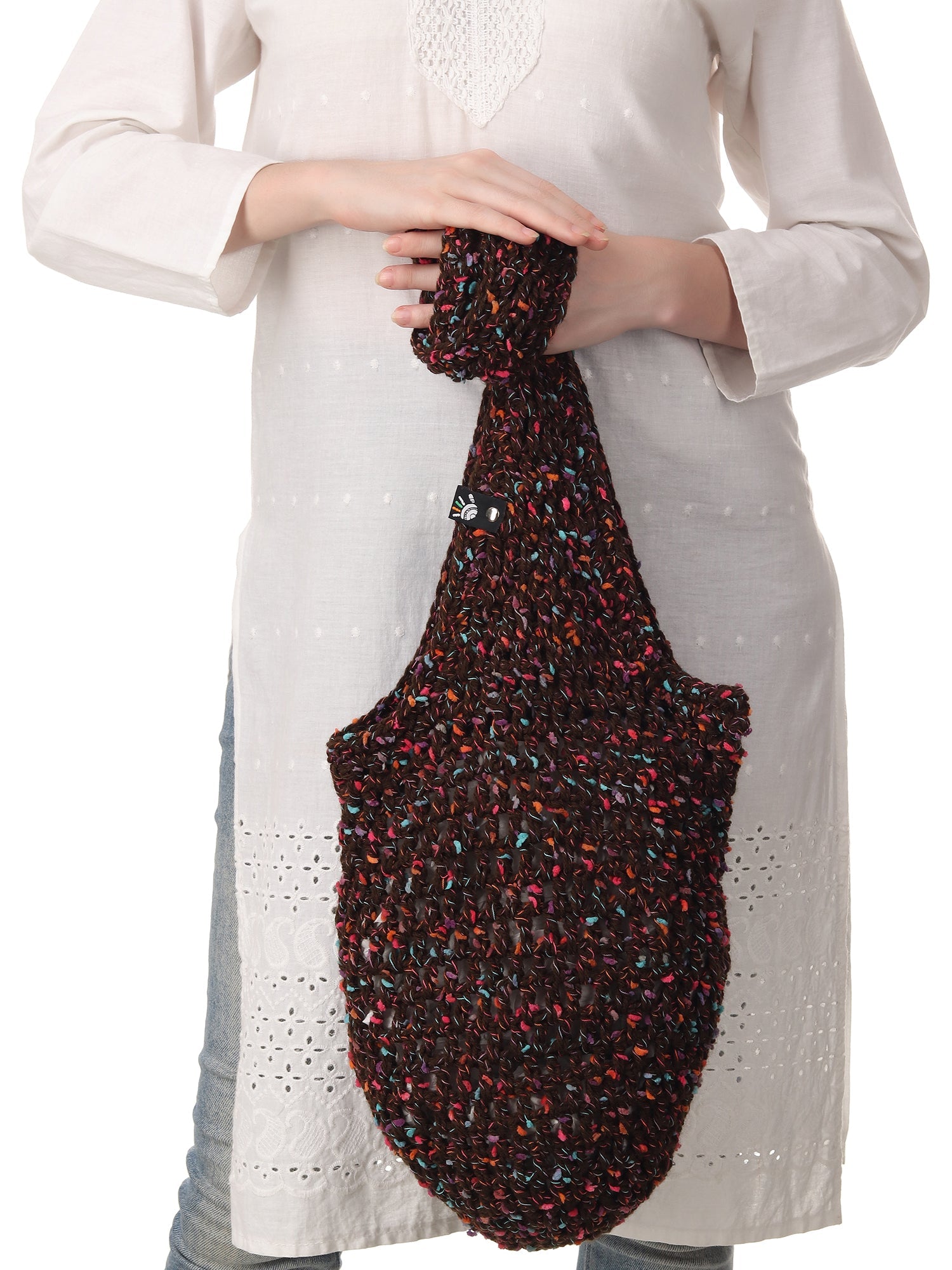 Jive Brown Crochet Beach Tote Happy Cultures