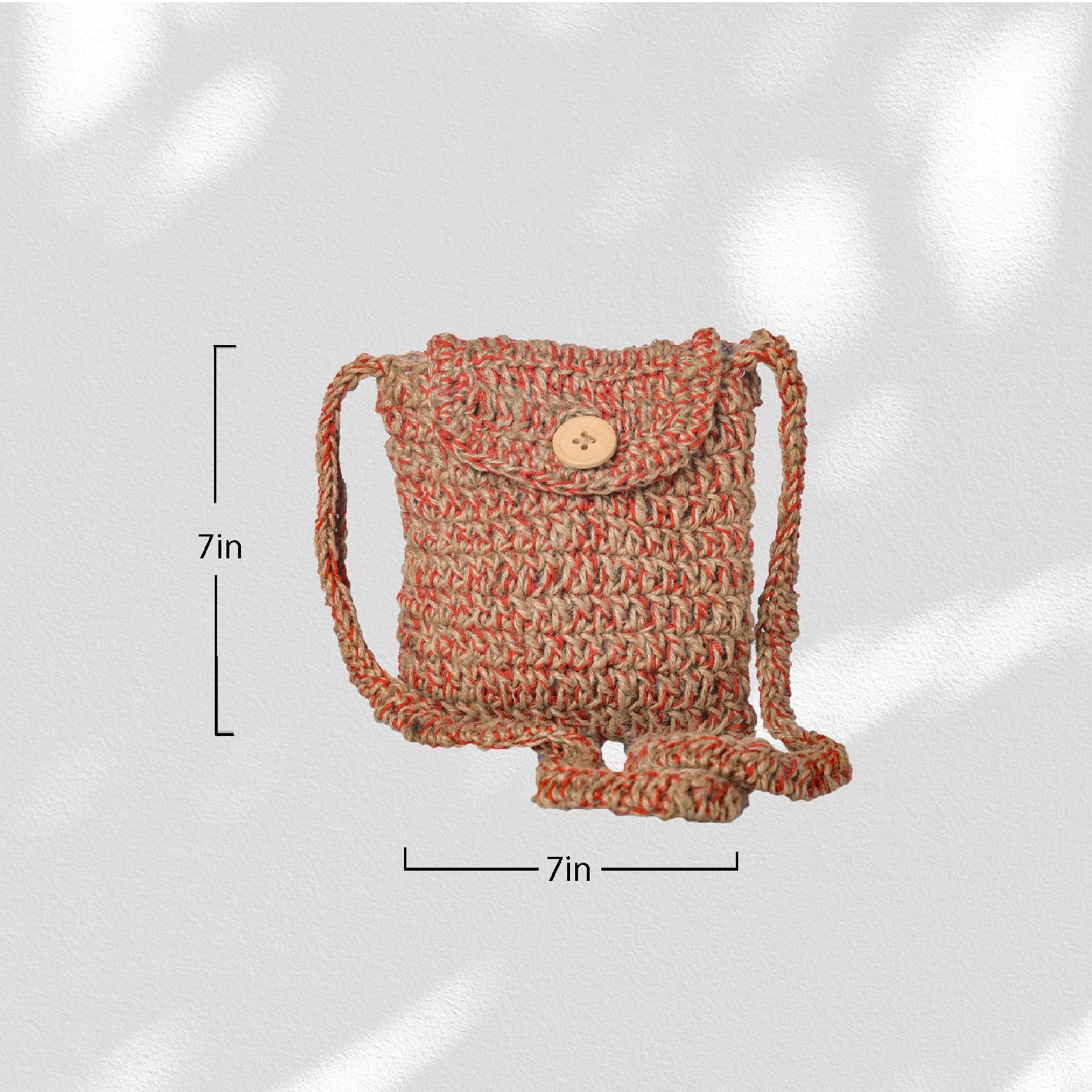 Jute Red Crochet Sling Bag Happy Cultures