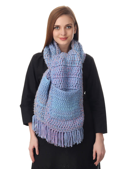 Pocketed Lilac Ombre Unisex Scarf Happy Cultures