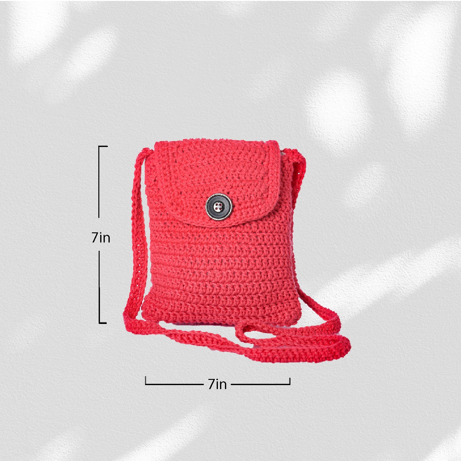 Happy Cultures Coral Crocheted Sling Bag