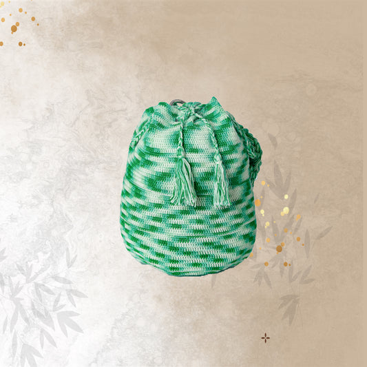 Happy Cultures Emerald Green Tassel Potli Bag