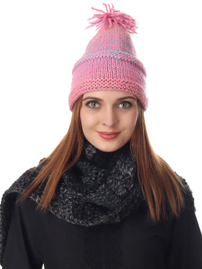 Pink Crocheted Beanie - Happy Cultures