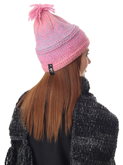 Pink Crocheted Beanie - Happy Cultures