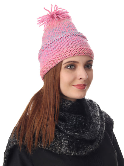 Pink Crocheted Beanie - Happy Cultures